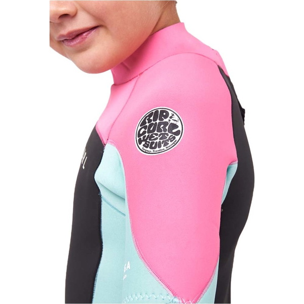 Rip Curl Junior Omega 1.5mm Back Zip Shorty Wetsuit 113BSP - Pink